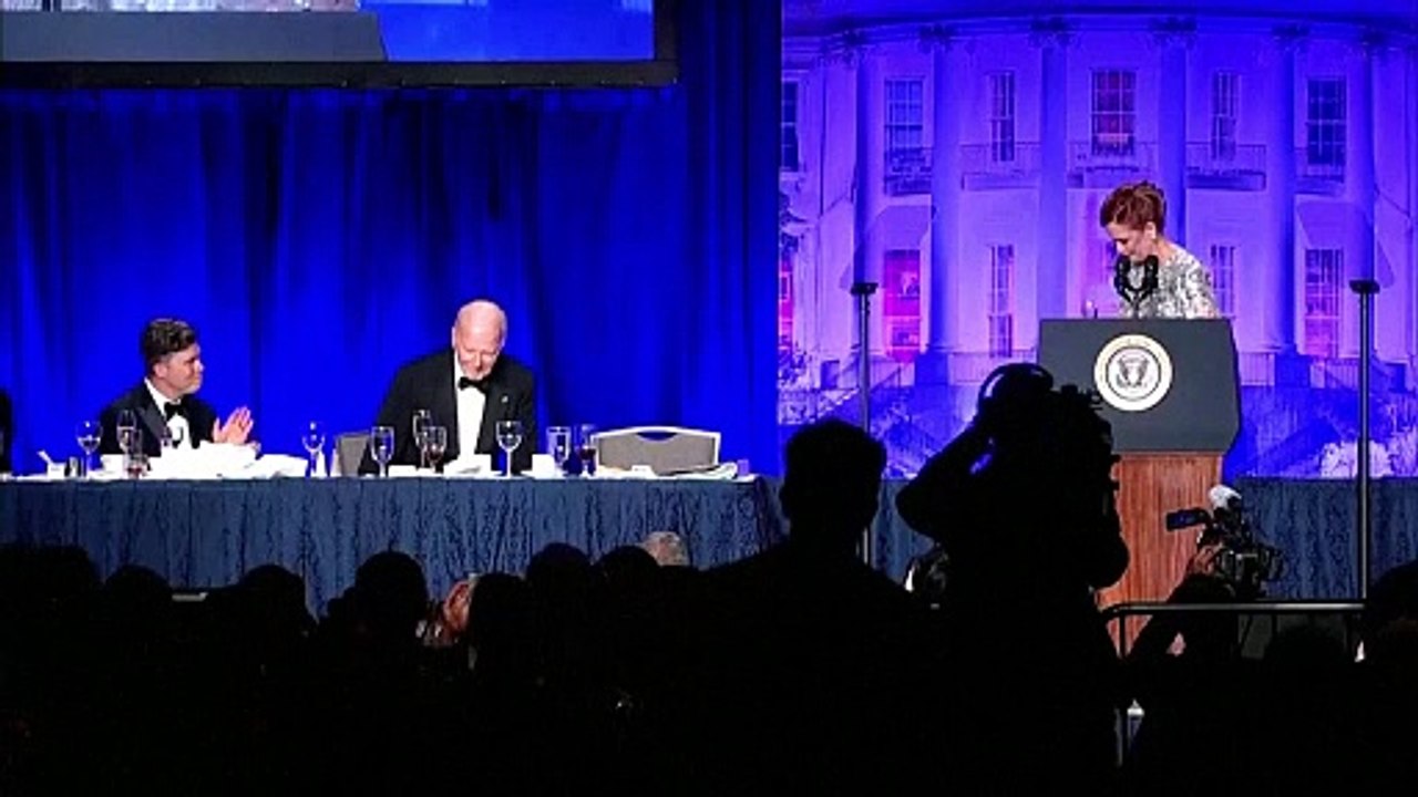 Gala-Dinner bei Biden: Trump-Witze und Gaza-Protest