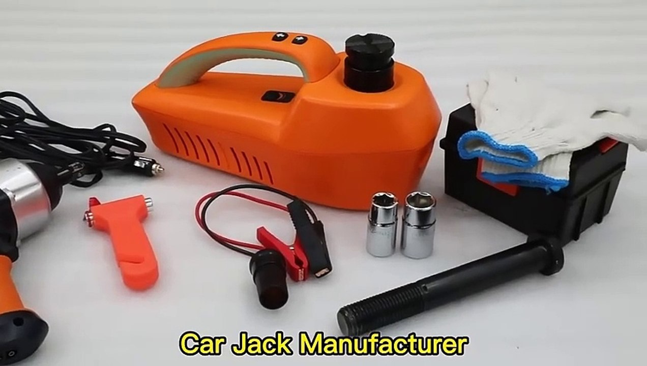 Custom 4 in 1 Automotive Car Repair Emergency Tool Kit 12 Volt Car Electr Hydraulic Jack Wrench Set Electric Jack for Car