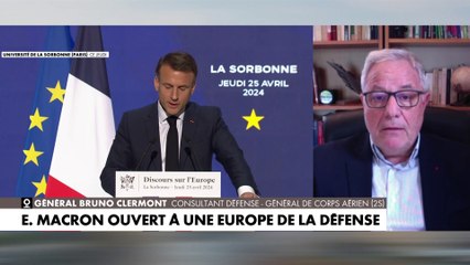 Général Bruno Clermont analyse le discours d’Emmanuel Macron sur l’Europe et sa défense