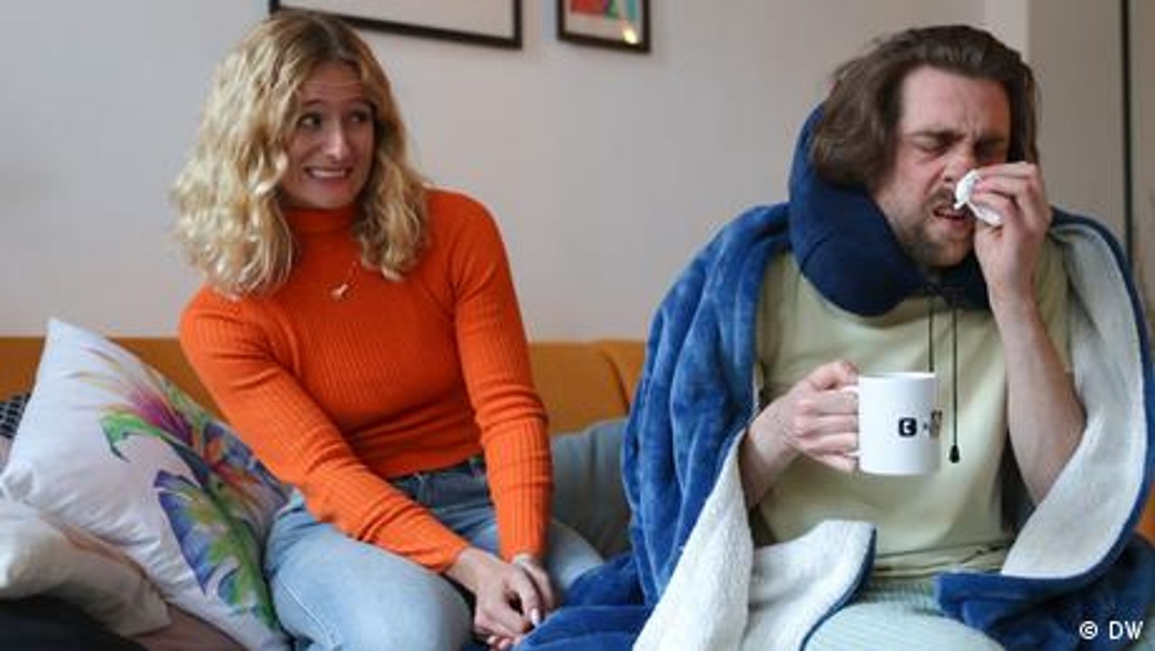 How do Germans behave when they're ill?