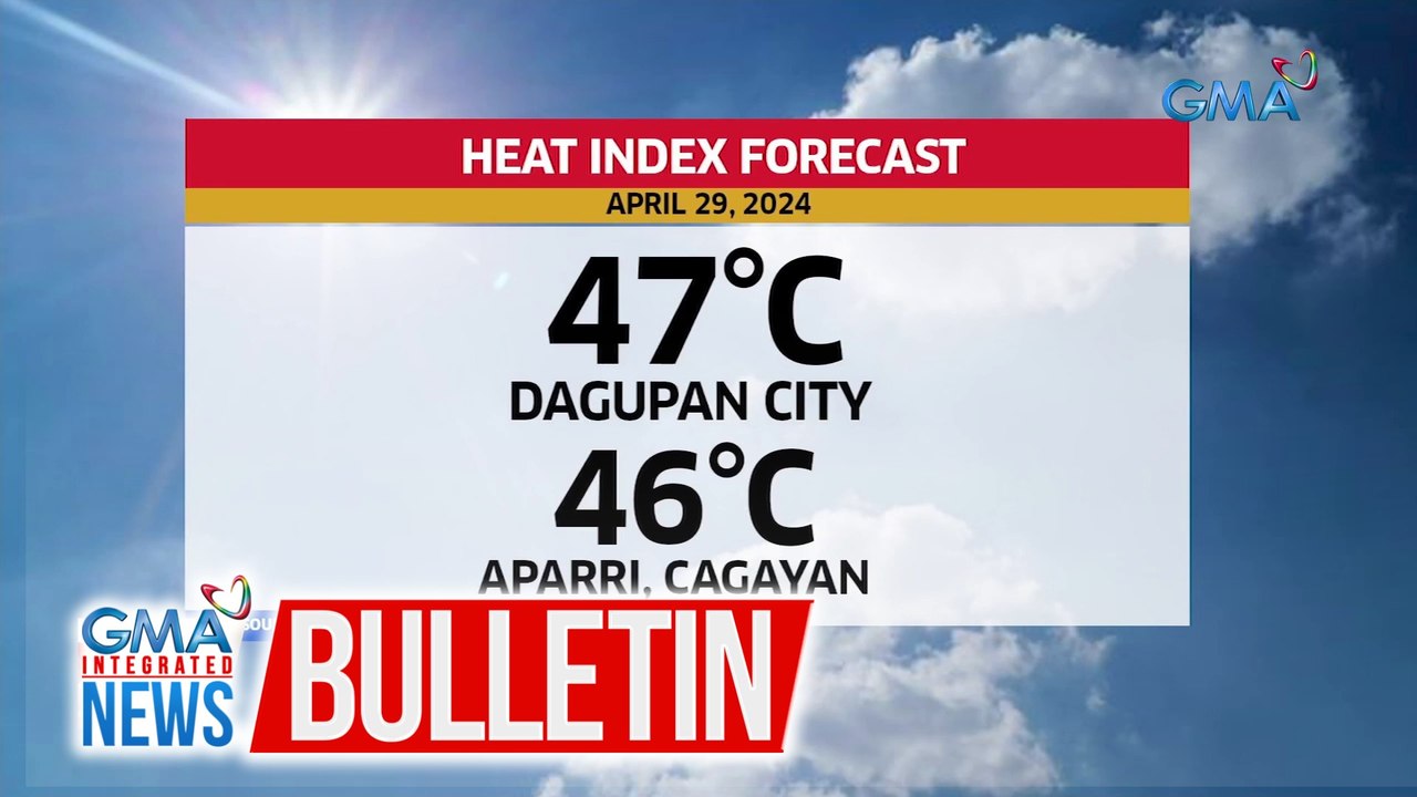 Posibleng pumalo sa 47°C ang pinaka mataas na heat index sa bansa bukas | GMA Integrated News Bulletin
