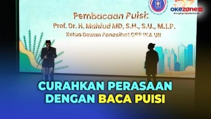 Momen Mahfud MD Baca Puisi tentang Orang yang Fokus Menata Masa Depannya
