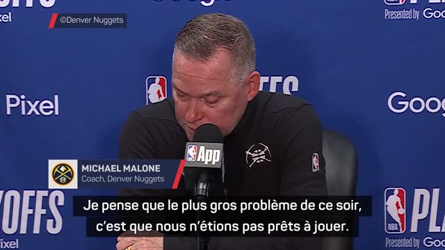 Nuggets - Malone furieux contre ses joueurs : "Cette équipe n'ira nulle part"