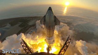 Watch Amazing Views Of How SpaceX's Starship 25 And Super Heavy Booster 9 Liftoff And Separation