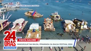 Makukulay na balsa, ipinarada sa Balsa Festival 2024; Bangus Festival 2024, sinimulan sa street dance competition | 24 Oras Weekend