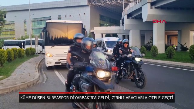 Küme düşen Bursaspor'a, Diyarbakır’da zırhlı araç koruması