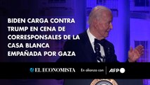 Biden carga contra Trump en cena de corresponsales de la Casa Blanca empañada por Gaza