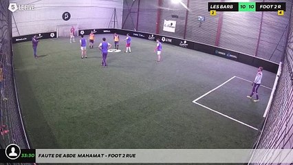 Faute de Abde  MAHAMAT - FOOT 2 RUE