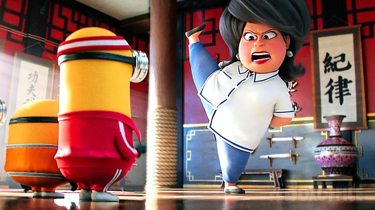 3 scènes dingos de KARATE dans les Minions 2  4K