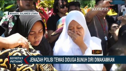 Isak Tangis Keluarga Iringi Pemakaman Polisi yang Diduga Bunuh Diri