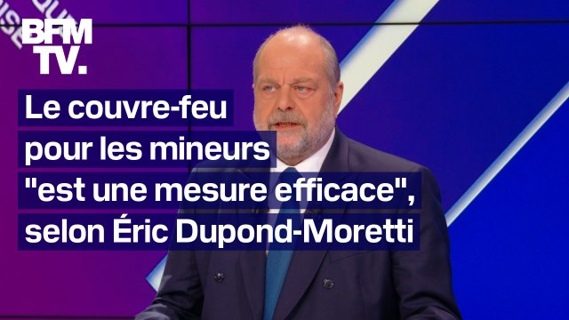 Le couvre-feu pour les mineurs, une mesure efficace : l'interview en intégralité d'Éric Dupond-Moretti