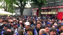 Inter, festa scudetto: l'afflusso dei tifosi nerazzurri a San Siro