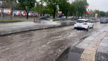 Ankara'da sağanak ve dolu