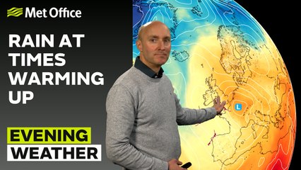 Met Office Evening Forecast 28/04/34 - Dry south east, showers in the west