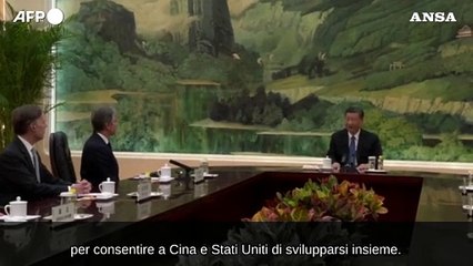 Xi a Blinken: "Usa e Cina siano partner, non rivali"