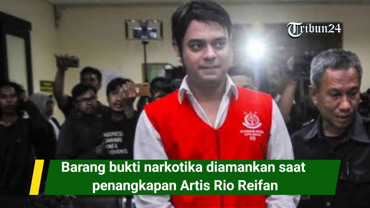 Barang bukti narkotika diamankan saat penangkapan Artis Rio Reifan