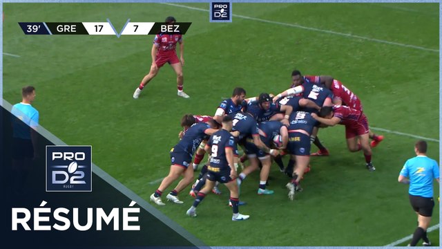 PRO D2 Saison 2023-2024 J28 - Résumé FC Grenoble Rugby - AS Béziers Hérault