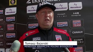 Tomasz Bajerski po meczu Abramczyk Polonia Bydgoszcz - Orzeł Łódź