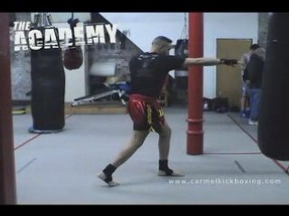 Muay thai training - position