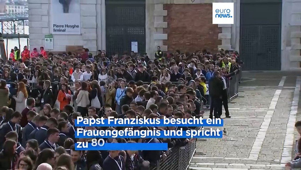 Kunstbiennale von Venedig: Papst Franziskus besucht Ausstellung im Frauengefängnis