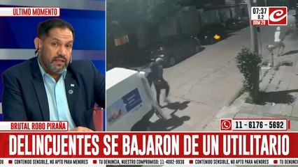 Impresionante robo piraña: se bajaron seis personas de un auto y lo dejaron sin nada