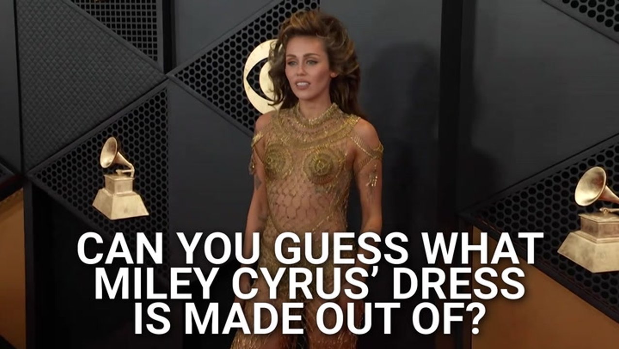 We Just Realized Miley Cyrus’ Wild Grammys Dress Was Made Of 14,000