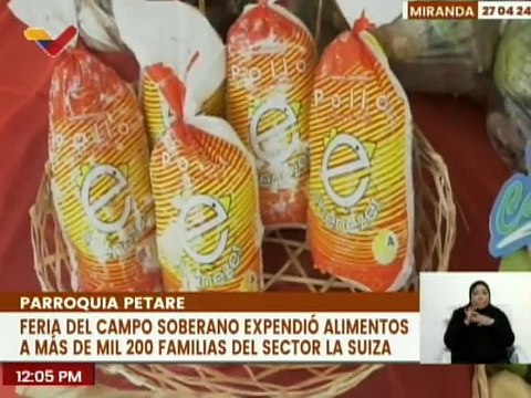 Miranda | Más de 1.200 familias beneficiadas con la Feria del Campo Soberano en la pqa. Petare