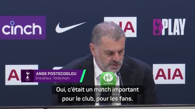 Tottenham - Postecoglou déçu : “Arsenal a le mérite de s’occuper de tous les détails”