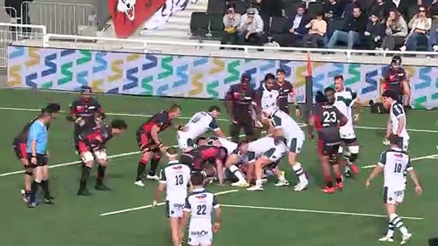 TOP 14 - Essai de Beka GORGADZE (SP) - LOU Rugby - Section Paloise