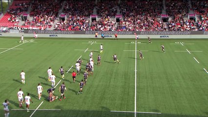 TOP 14 - Essai de Jonathan RURU (OYO) - Oyonnax Rugby - Castres Olympique