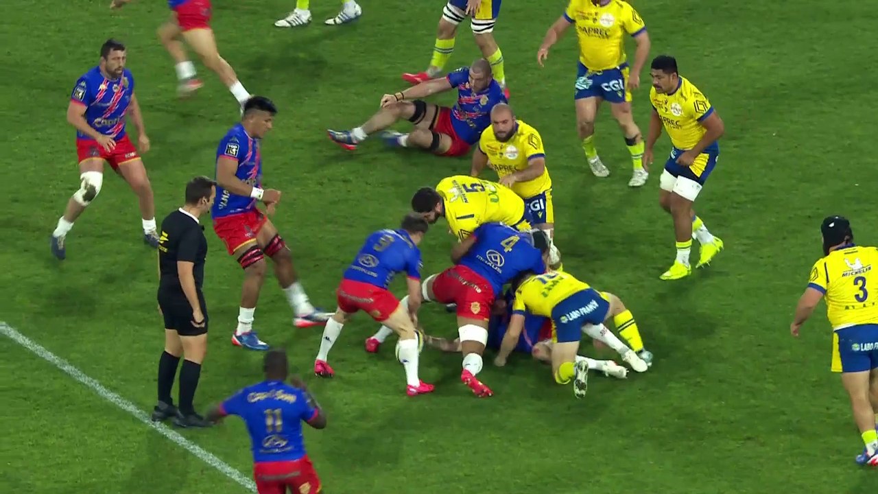 TOP 14 - Essai de Bautista DELGUY (ASM) - ASM Clermont - Stade Français Paris