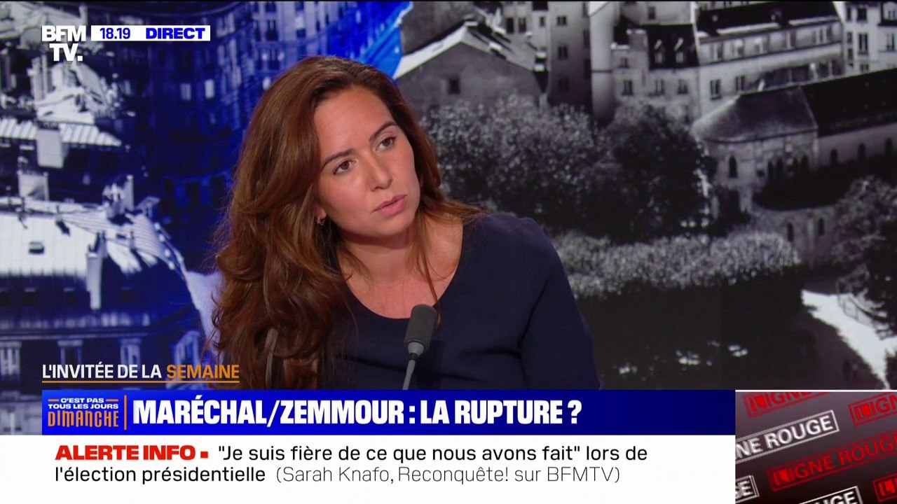Élections européennes: "Ce qui se joue dans le score de Reconquête n'est pas la survie d'un parti, mais la survie de la vérité", affirme Sarah Knafo