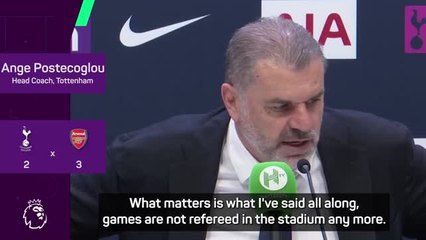 Descargar video: 'Referees no longer hold authority', slams Postecoglou