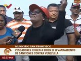Zulia | Pescadores exigen el levantamiento de las sanciones impuestas por EE.UU. contra Venezuela