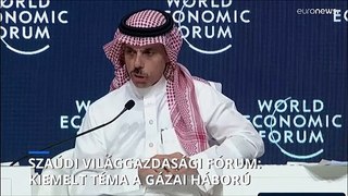 A gázai háború a szaúdi világgazdasági fórumon is központi téma