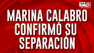Marina Calabro confirmó su separación: 