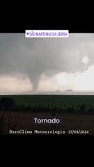 Tornado é capturado por moradores no Rio Grande do Sul