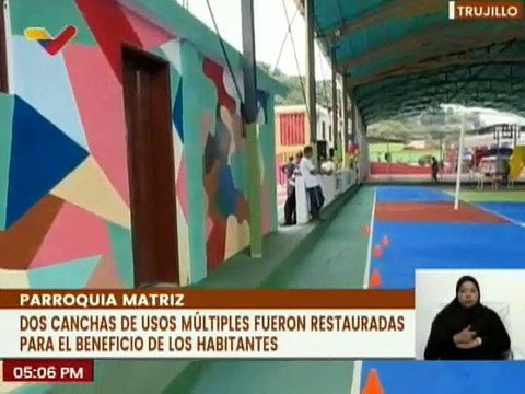 Bricomiles rehabilitan instituciones educativas y canchas de usos múltiples en el edo. Trujillo