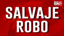 Salvaje robo: la tiró al piso y la pateó