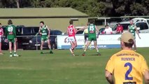 BFNL: South Bendigo's Brock Harvey kicks one of his eight goals against Kangaroo Flat