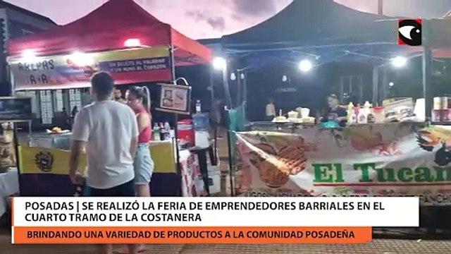 Posadas | Se realizó la Feria de emprendedores Barriales en el Cuarto Tramo de la Costanera