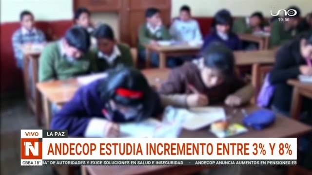 ANDECOP estudia incremento de pensiones entre 3 y 8 %; padres de familia rechazan el incremento de pensiones escolares.