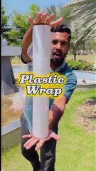 100₹ Bubble wrap Vs 100₹ Plastic wrap__which one have more length___♂️_♂️#shorts 3.37
