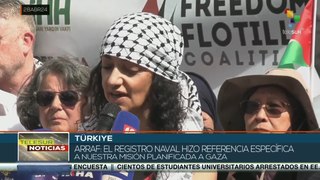 Ciudadanos se reunieron en Estambul en apoyo a Palestina