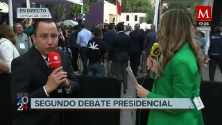 Xóchitl Gálvez arriba a los Estudios Churubusco para el segundo debate presidencial