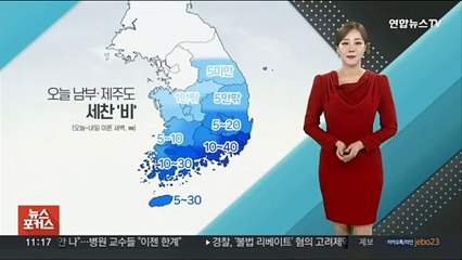 [날씨톡톡] 충청이남·제주 '비'…해안가 강한 바람 유의