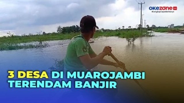 Sungai Batanghari Meluap, Tiga Desa di Muarojambi Kembali Terendam Banjir