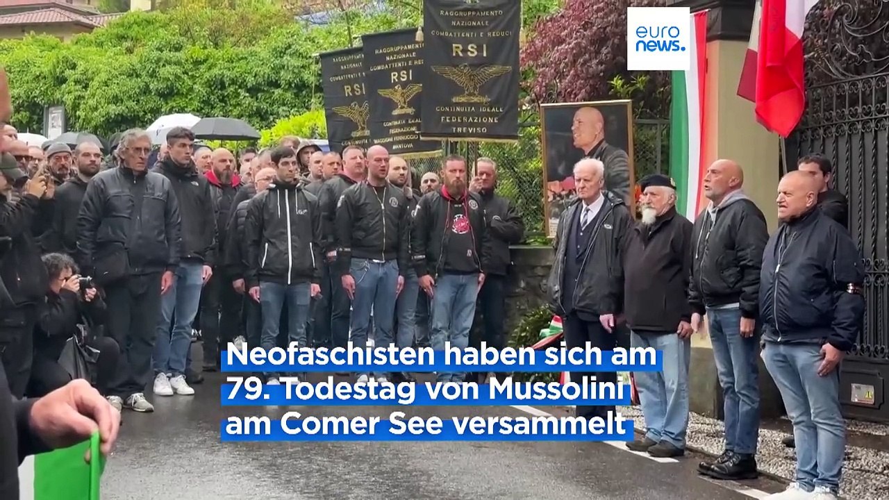 Neofaschisten gedenken mussolini am comer see