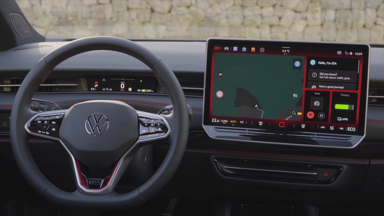 The all-new Volkswagen ID.7 GTX Tourer Interior Design Kings Red ...