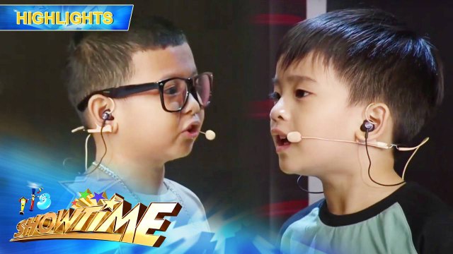 Jaze and Argus confronted each other in an acting showdown on Showing Bulilit | It’s Showtime